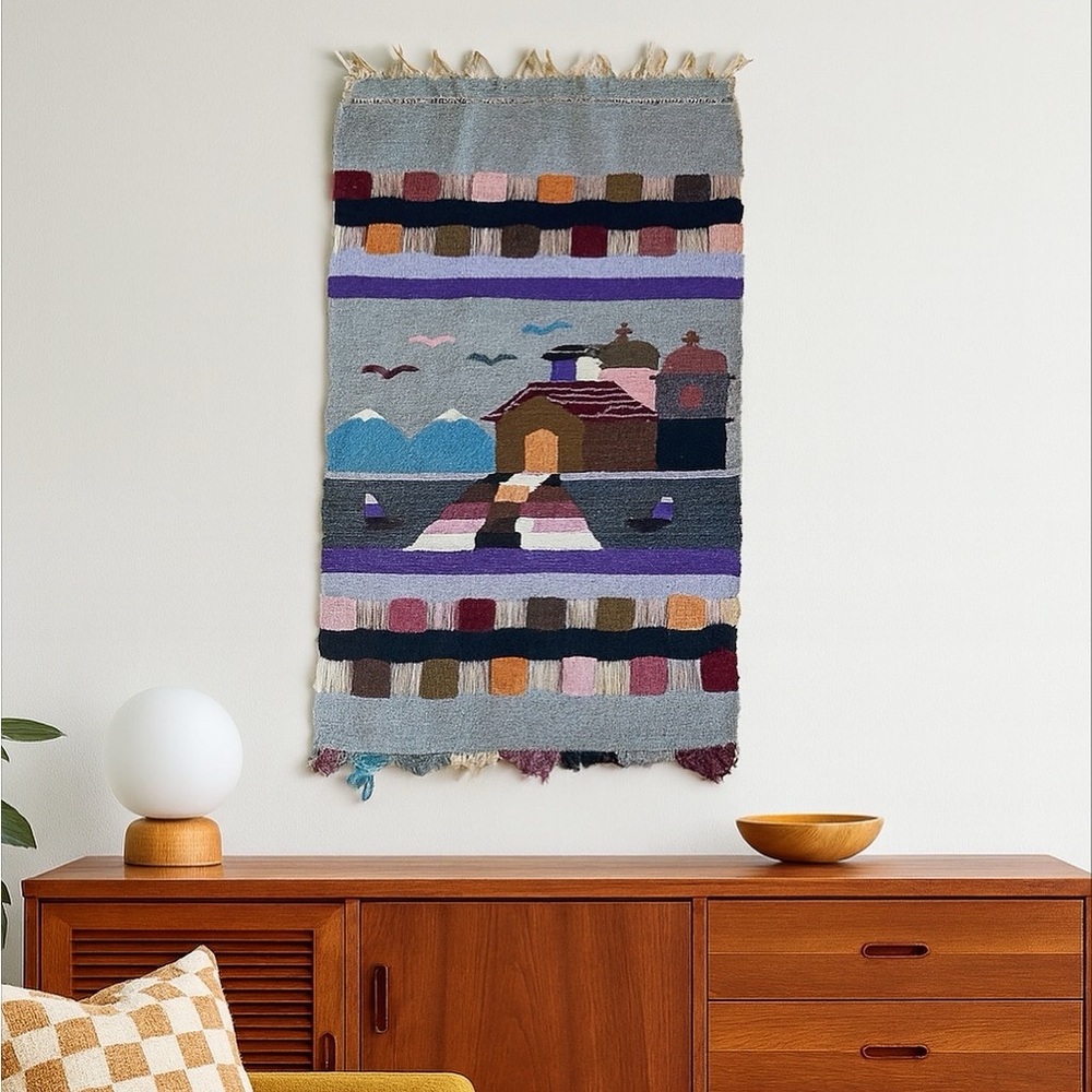 Vintage South American Woven Wall Hanging